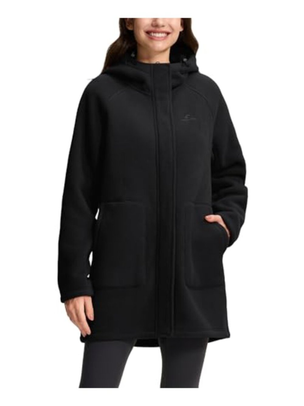 Polar Fleece Jacket Sherpa Lined Full Zip Hoodie Warm Winter Coat